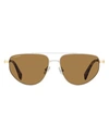 Lanvin Modified Avaitor Lnv105s Sunglasses Sunglasses Multicolored Size 58 Metal, Acetate In Fantasy
