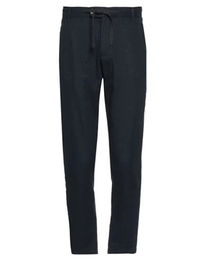 Why Not Brand Man Pants Midnight Blue Size S Linen, Viscose