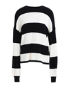 Only Stripe Sweater In Black In Black