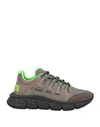 Versace Trigreca Sneaker In Beige