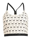 Pinko Woman Top Beige Size L Polyester, Elastane, Polyamide In Beige