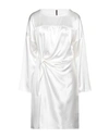 Manila Grace Woman Short Dress White Size 10 Silk