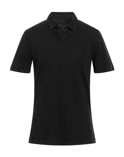 John Varvatos Man Polo Shirt Black Size Xxl Cotton