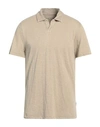 John Varvatos Man Polo Shirt Beige Size Xxl Cotton
