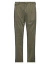 Michael Coal Man Pants Military Green Size 36 Lyocell, Cotton, Elastane In Green