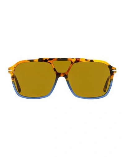 Persol Navigator Po3223s Sunglasses Man Sunglasses Blue Size 59 Acetate