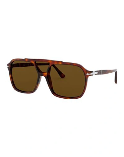 Persol Navigator Po3223s Sunglasses Man Sunglasses Brown Size 59 Acetate