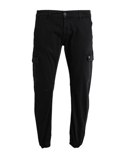 Lyle & Scott Man Pants Black Size 34 Cotton, Elastane