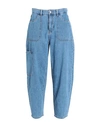 Only Woman Denim Pants Blue Size 33w-32l Cotton In Blue