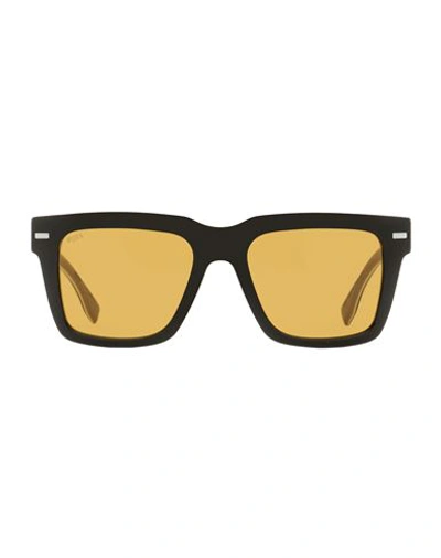 Hugo Boss Boss  Eco Acetate B1442s Sunglasses Man Sunglasses Black Size 53 Acetate