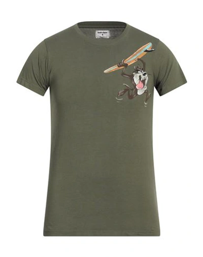 Front Street 8 Man T-shirt Military Green Size Xl Cotton