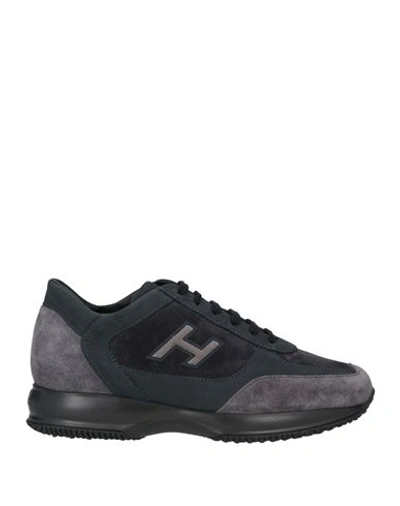 Hogan Man Sneakers Midnight Blue Size 8.5 Soft Leather