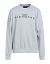John Richmond Man Sweatshirt Light Blue Size Xl Cotton, Polyester