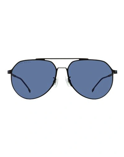 Hugo Boss Boss  Pilot B1404fsk Sunglasses Man Sunglasses Blue Size 61 Metal