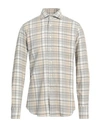 Caliban Man Shirt Light Grey Size 15 Cotton In Grey