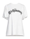 John Richmond Woman T-shirt White Size S Cotton