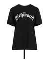 John Richmond Woman T-shirt Black Size L Cotton