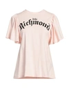 John Richmond Woman T-shirt Pink Size S Cotton