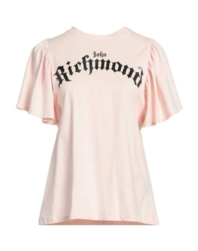 John Richmond Woman T-shirt Pink Size S Cotton