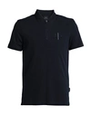 Armani Exchange Man Polo Shirt Midnight Blue Size Xxl Cotton In Blue