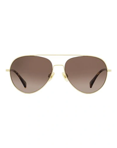 Rag & Bone Polarized Rnb1036gs Sunglasses Sunglasses Brown Size 58 Metal, Acetate