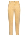 Isabel Marant Étoile Marant Étoile Woman Jeans Mustard Size 4 Cotton In Yellow