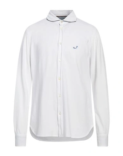 Jacob Cohёn Man Shirt White Size L Cotton, Elastane