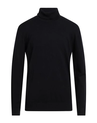 Avignon Man Turtleneck Midnight Blue Size 3xl Wool, Viscose, Acrylic, Polyester, Nylon In Blue