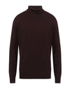 Avignon Man Turtleneck Burgundy Size 3xl Wool, Viscose, Acrylic, Polyester, Nylon In Red