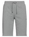 Emporio Armani Man Shorts & Bermuda Shorts Grey Size Xxl Cotton, Polyester