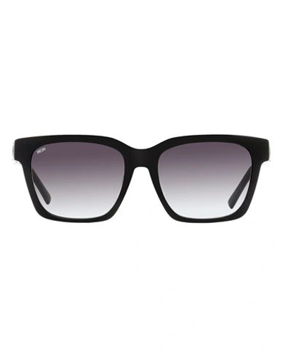 Mcm 713 Sa Rectangular Sunglasses In Black