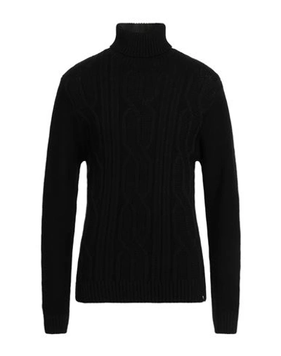 Why Not Brand Man Turtleneck Black Size Xl Viscose, Nylon