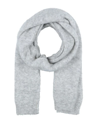 American Vintage Woman Scarf Light Grey Size - Mohair Wool, Wool, Polyamide, Elastane In Grey