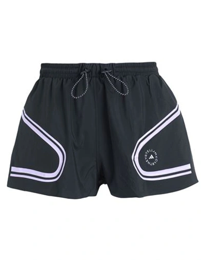 Adidas By Stella Mccartney Asmc Tpa Short Woman Shorts & Bermuda Shorts Black Size L Recycled Polyes