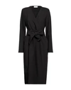 Sandro Ferrone Woman Midi Dress Black Size 8 Polyester, Viscose, Elastane