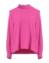 Nenette Woman Blouse Fuchsia Size 10 Polyester In Pink