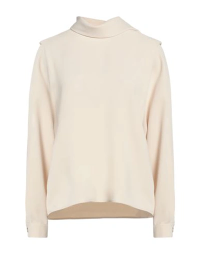 Nenette Woman Blouse Cream Size 10 Polyester In White