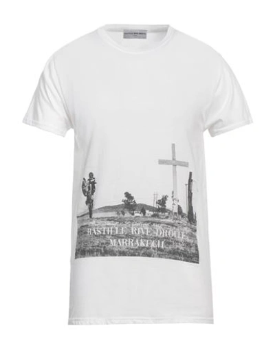 Bastille Man T-shirt White Size Xxl Cotton