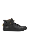 Buscemi Leather High-top Sneakers In Black