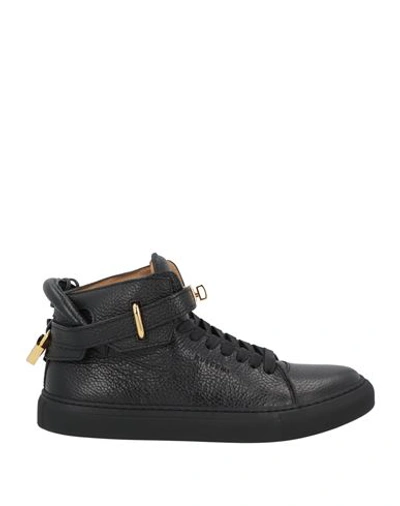 Buscemi Man Sneakers Black Size 12 Soft Leather In Nero