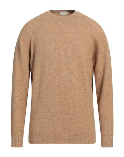 Filippo De Laurentiis Man Sweater Brown Size 42 Cashmere In Beige