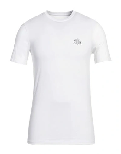 Armani Exchange Man T-shirt White Size Xxl Cotton