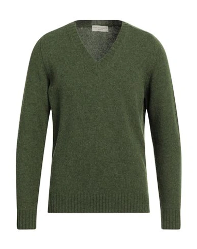 Filippo De Laurentiis Man Sweater Military Green Size 42 Wool