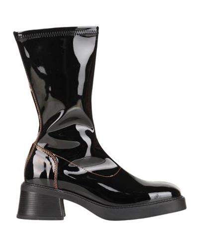 E8 By Miista Vero Black Boots Woman Knee Boots Black Size 10.5 Textile Fibers