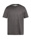 Paolo Pecora Man T-shirt Lead Size Xxl Cotton In Grey