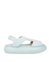 Marsèll Woman Sandals Sky Blue Size 10 Soft Leather
