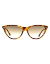 Isabel Marant Cat Eye Im0079s Sunglasses Woman Sunglasses Brown Size 58 Plastic