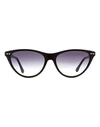 Isabel Marant Cat Eye Im0079s Sunglasses Woman Sunglasses Black Size 58 Plastic