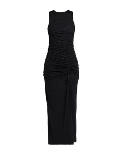 Actualee Woman Maxi Dress Black Size 6 Polyester, Elastane