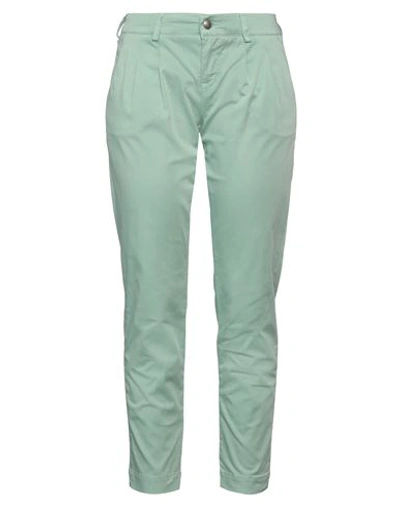 Jacob Cohёn Woman Pants Light Green Size 27 Cotton, Elastane In Green